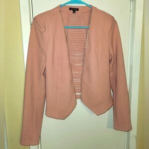 Michel Light Pink Cardigan Blazer - Small